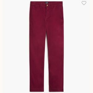J. Crew Burgundy Straight Leg Pants
